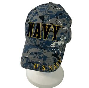U.S. Navy Digital Camo Hat Adjustable America's Navy Ripstop Cotton Cap